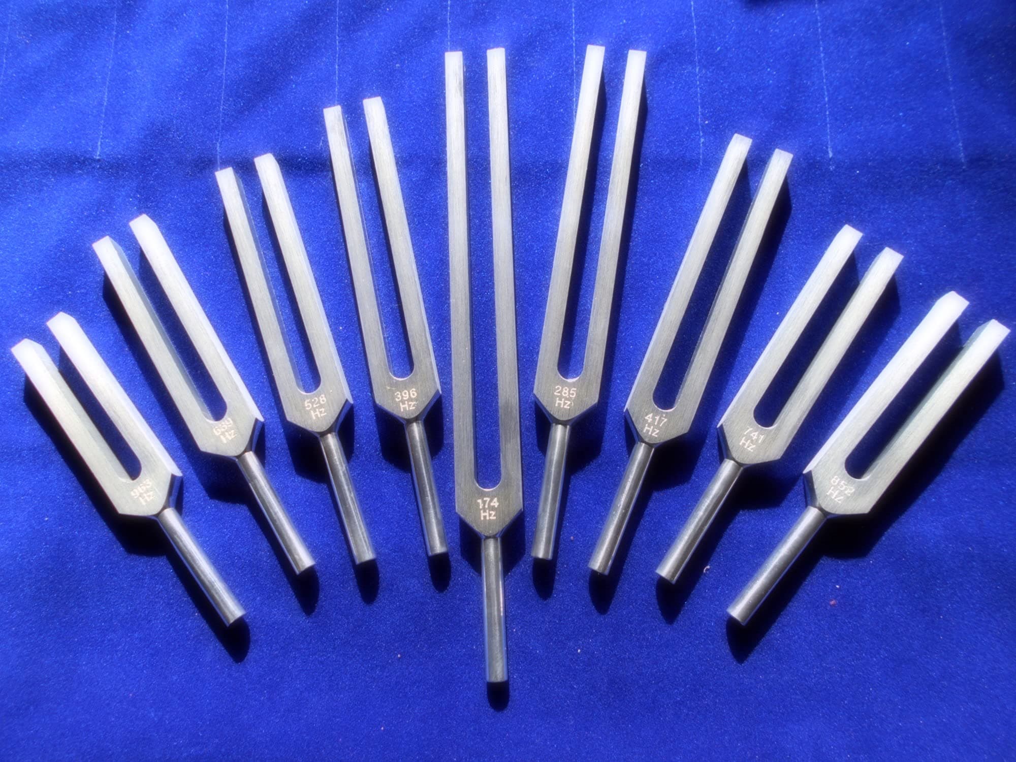 Solfeggio Tuning Fork Set - 9 Tuning Forks