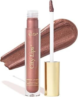 City Lips Plumping Lip Gloss - High-Shine Gloss for Fuller, Younger-Looking Lips | Hydrating & Smoothing Lip Treatment Hyaluronic Acid