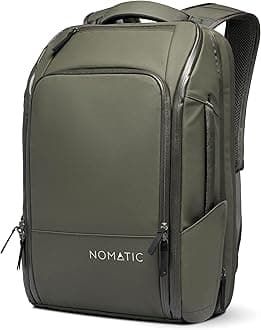 NOMATIC Travel Pack - Water Resistant Anti-Theft Bag- Flight Approved Carry On Laptop Bag- Computer Backpack- Tech Backpack