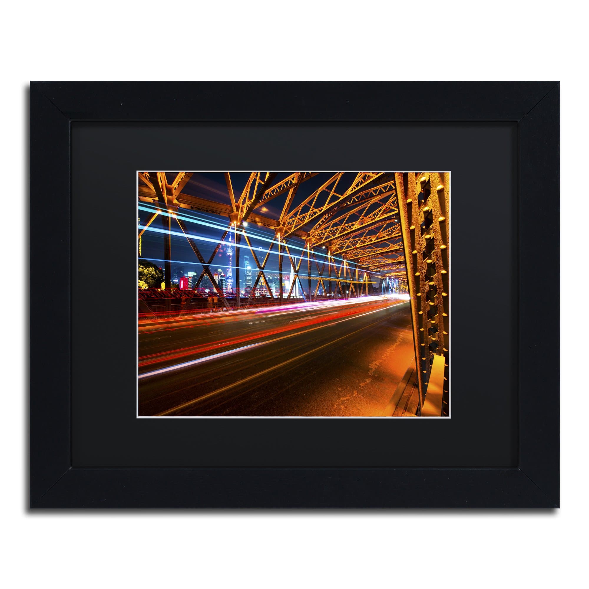 Light Net by Philippe Hugonnard, Black Matte, Black Frame 11x14-Inch