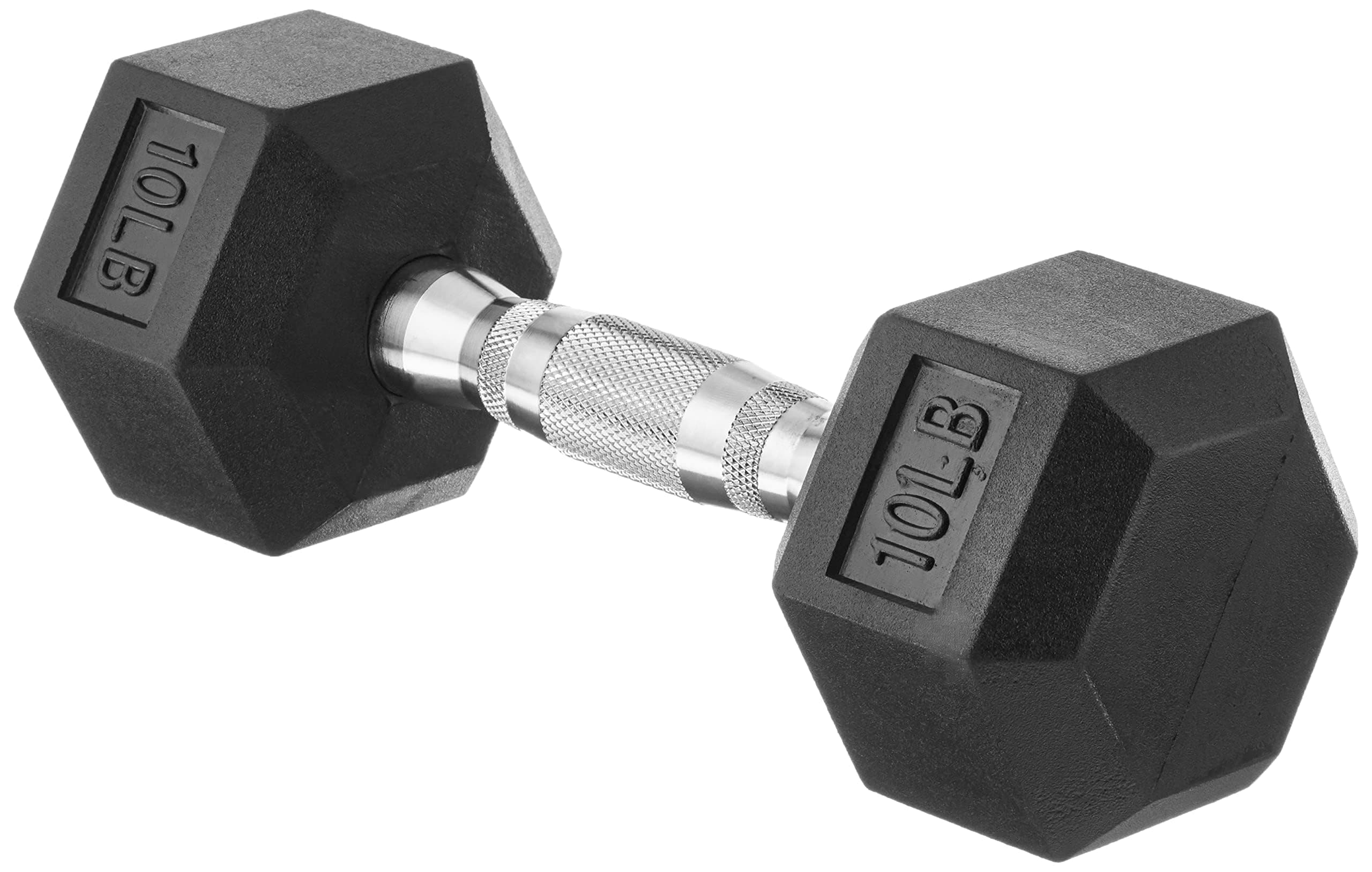 AmazonBasics Rubber Encased Hex Dumbbell