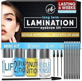 Elevate The Beauty Brow Lamination Kit | At Home DIY Eyebrow Lamination Kit For Instant Brow Lift | Professional Eye Brows Supplies for Fuller Eyebrows | Lasts For Upto 6 Weeks