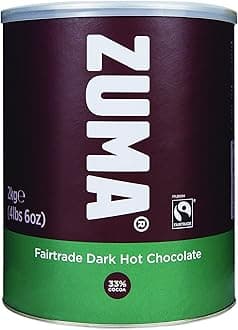 Zuma Fairtrade Dark Chocolate - 33% cocoa (2kg tin)