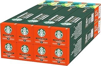 STARBUCKS Single-Origin Colombia by Nespresso, Medium Roast, Coffee Capsules 8 x 10 (80 Capsules)