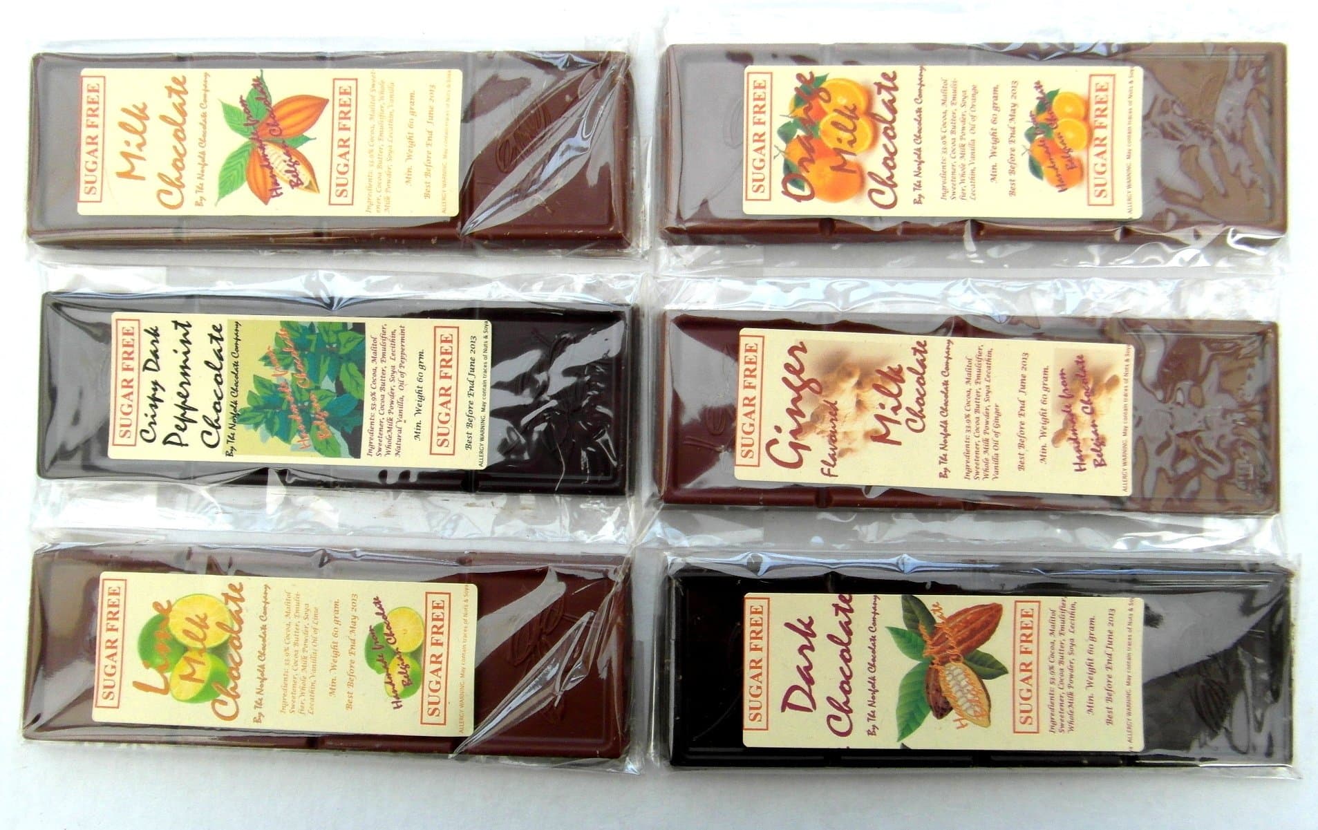 Sugar Free Chocolate Selection 6 x 60g