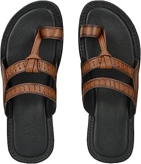 Genuine Leather Kolhapuri Chappals for Men | Men's Kolhapuri Slippers | Leather Slippers for Men | Stylish & Comfortable