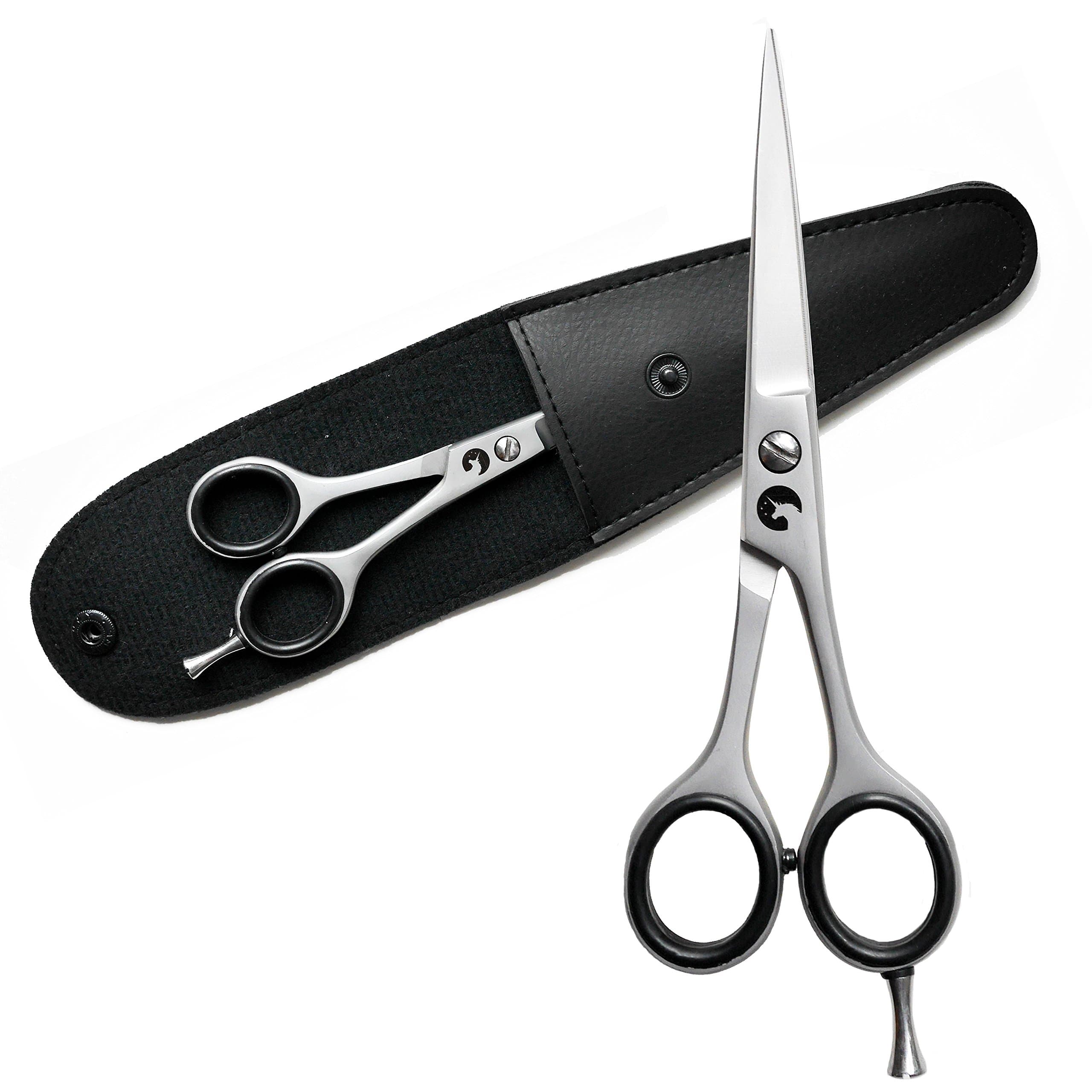 Eico Hair Scissors – Premium Extra Sharp Hairdressing Scissors includingBag with Micro Teeth on one side for the perfect cut for Men and Women