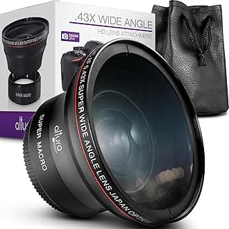Altura Photo KZ0009 HD 55 mm Wide Angle Lens with Macro Portion for Canon EOS Rebel (Black)