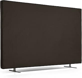 kwmobile Indoor 85" TV Cover – Television Dust Cover Screen Protector – TV Screen Dust Protection – Synthetic Fabric Dark Grey