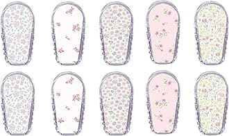 Adhesive Transmitter Stickers for Dexcom G6 (10 Count) – Pair with Glucomart CGM Patches, Waterproof & Durable (Spring Floral Variety Pack) (G6 Transmitter Stickers)