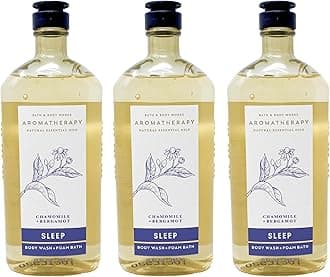 Aromatherapy Body Wash & Foam Bath, Gift Sets 10 fl oz per Bottle (3 Pack) (Chamomile + Bergamot)