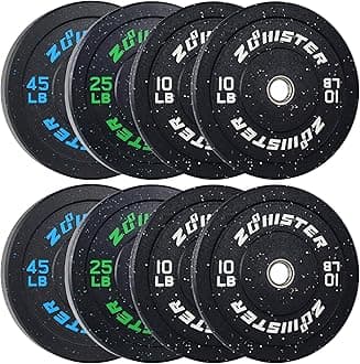 Bumper Plate Olympic Weight Plate High Bounce Bumper Weight Plate with Steel Insert Strength Training Weight Lifting Plate