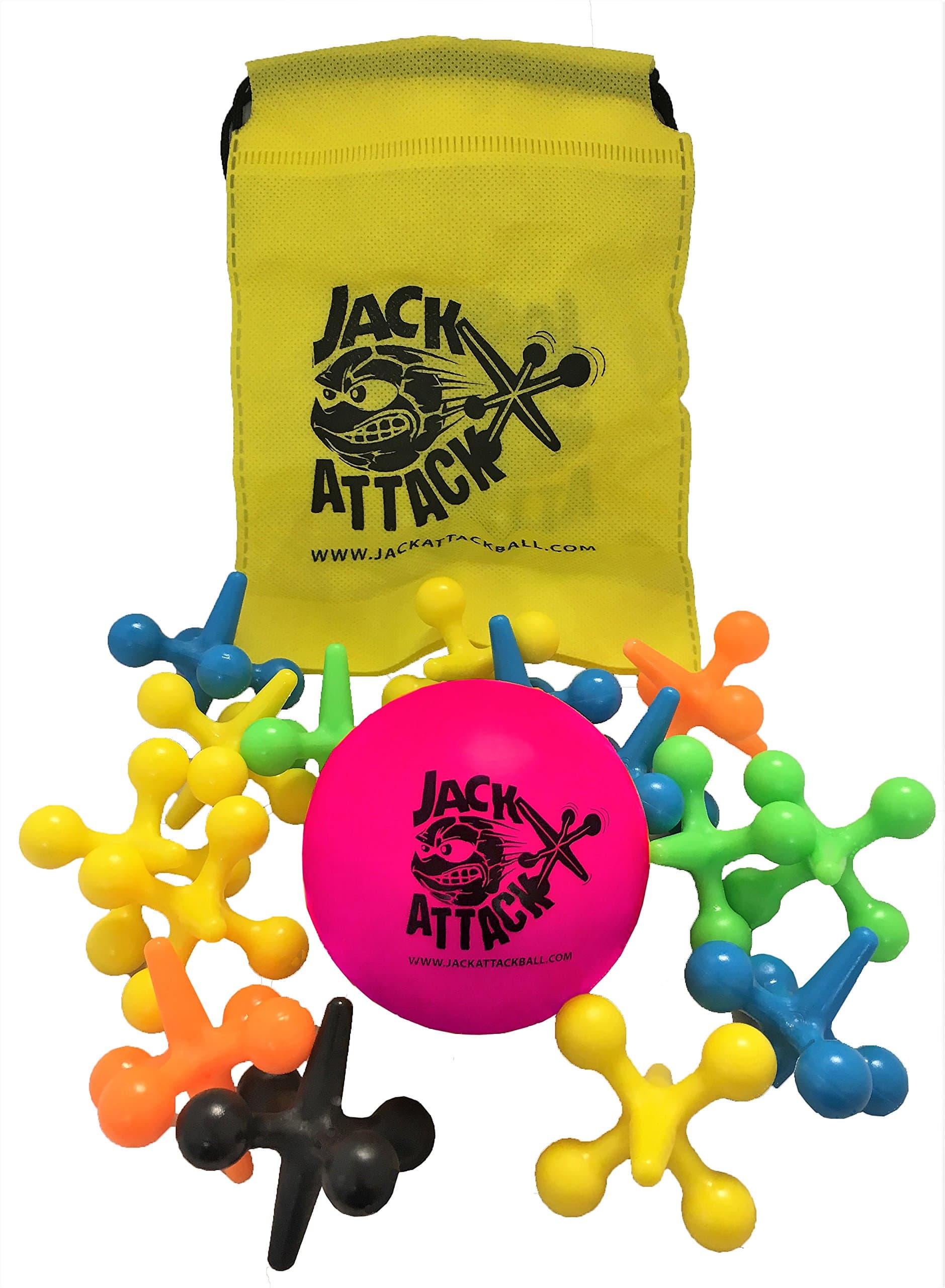 Jack Attack Big Jacks Game Set 15 Jacks 1 Ball and a Bag Play Your Favorites floor games knucklebones Taba Jogo do Osso Gonggi Chucks Chamesh Avanim Jackstones Fivestones RANDOM COLOR