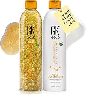– Professional Gold Sulfate-Free Shampoo & Conditioner Set with Hydrating & Anti-Frizz Hair Care | Soft, Shiny & Voluminous Hair | For All Hair Types | 2x250ml