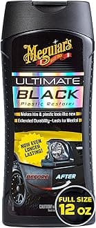 Meguiar's Ultimate Black Plastic Restorer, 12 oz, G15812, H7.29 X W3.034 X D1.889 inches