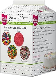 Cake Mate Chocolate Dessert Sprinkles - Edible Bulk Sprinkles, Cake and Baking Sprinkles for Cookies, Cupcakes, and Ice Cream Toppings (Jimmies, 6 lbs)