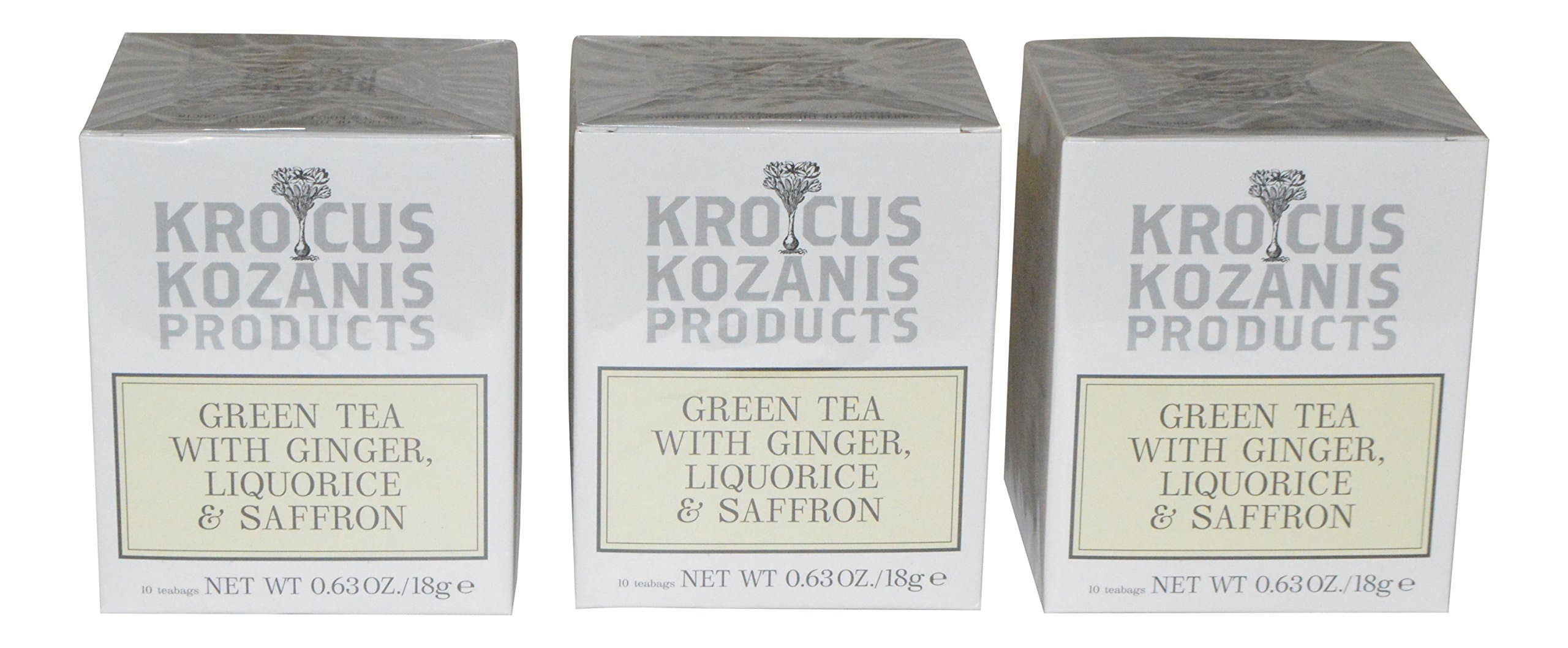 Krocus Kozanis Saffron Teas (Green Tea with Ginger)