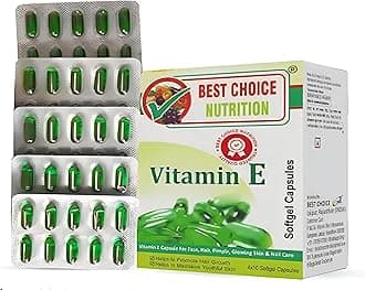 - Vitamin E, 50 capsules |for beautiful skin, healthy hair and eyes