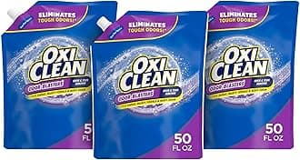 OxiClean Odor Blasters Odor & Stain Remover Laundry Booster Easy-Pour Pouch, Pack of Three 50oz Pouches