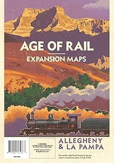 Capstone Games Age of Rail: Allegheny & La Pampa, Double-Sided Expansion Map for Age of Rail: South Africa, 3 to 5 Players Ages 12+