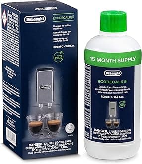 De'Longhi DLSC500 Descaling Agent for Fully Automatic Coffee Machines, Maintenance, Made in Italy, 16.9 fl oz (500 ml), 1 Bottle