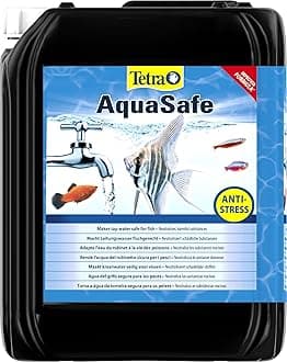 Tetra AquaSafe, to Turn Tap Water into Safe and Healthy Water for Fish and Plants, 5 Litre