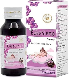 HerbRoot Ayurvedic Baby Ease Sleep Syrup | Pack of 2 | 60ml | improve kids Sleep Support & immune system|syrup for babies | Promote Peaceful Sleep | No side effect