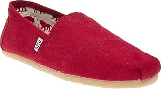 TOMS MENS CANVAS CLASSIC ALPRG STYLE: 001001A07-Red Canvas SIZE: 13