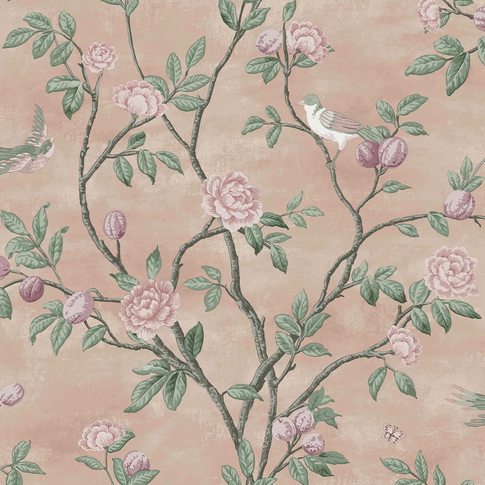Eglantine Blush Wallpaper