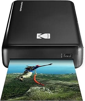 Kodak Mini 2 HD Wireless Mobile Instant Photo Printer w/4PASS Patented Printing Technology (Black) - Compatible w/iOS & Android Devices - Real Ink in an Instant