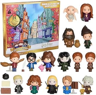 Wizarding World Harry Potter, Micro Magical Moments Diagon Alley Yuletide Advent Calendar 2025, 24 Surprise Toys, Christmas Countdown Calendar for Ages 6 and up