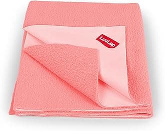 Luv Lap Instadry Extra Absorbent Quick Dry Sheet for Baby, Baby Bed Protector, Waterproof Baby Sheet, 0m+ - Extra Large, 140 x 200cm (Salmon Rose)