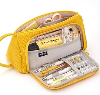 EASTHILLBig Capacity Pencil Case Pouch Pen Case Simple Stationery Bag School College Office Organizer for Teens Girls Adults Student