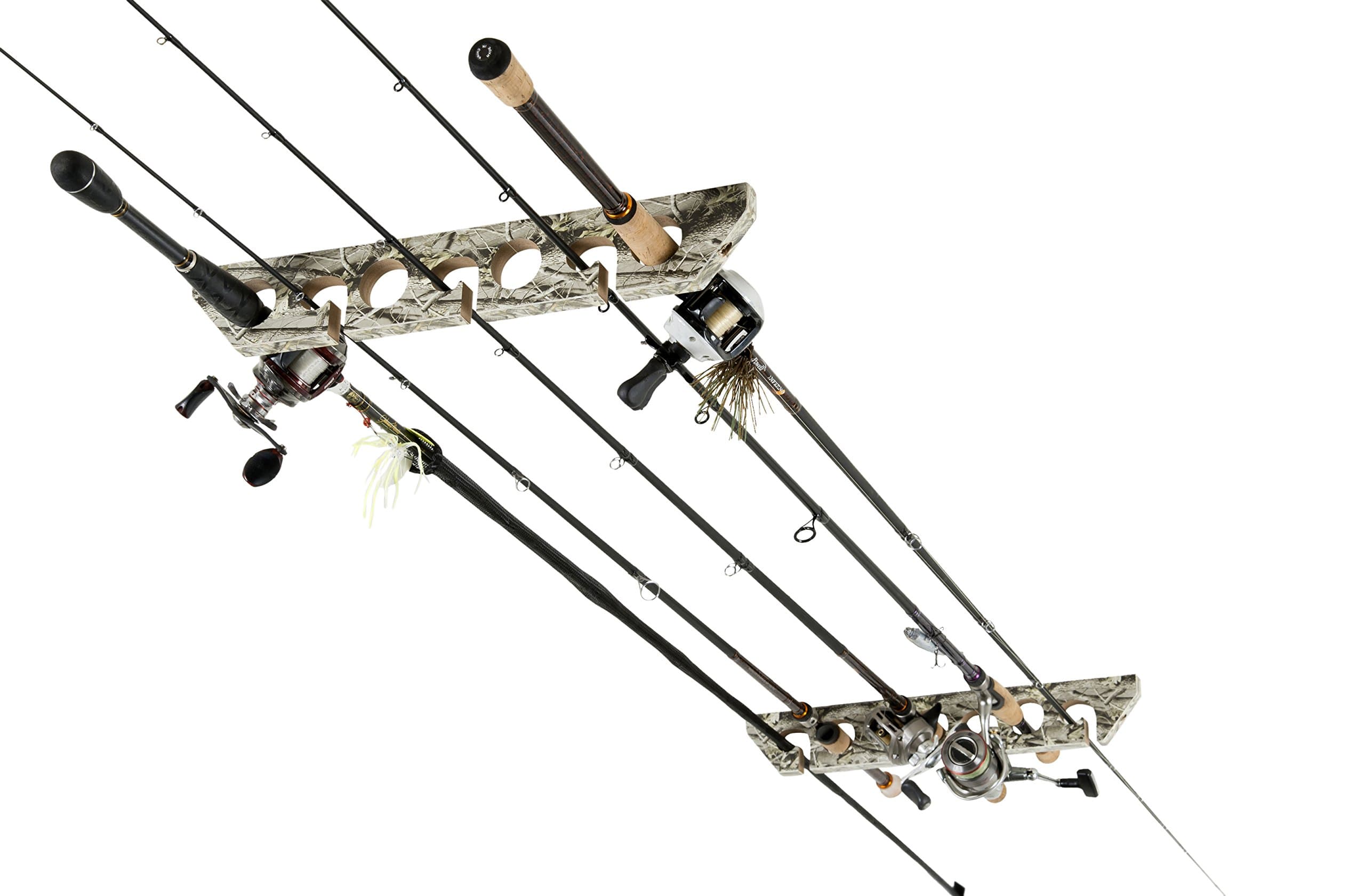 Horizontal Ceiling Rack for Fishing Rod Storage