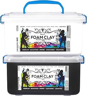 Pixiss Foam Clay (1500g, Black + White)