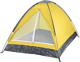 2 Person Camping Tent with Rain Fly and Carrying Bag – Lightweight Outdoor Pop Up Tents for Camping Essentials, Music Festivals, Backpacking, Hiking, or Beach Shelter by Wakeman Outdoors