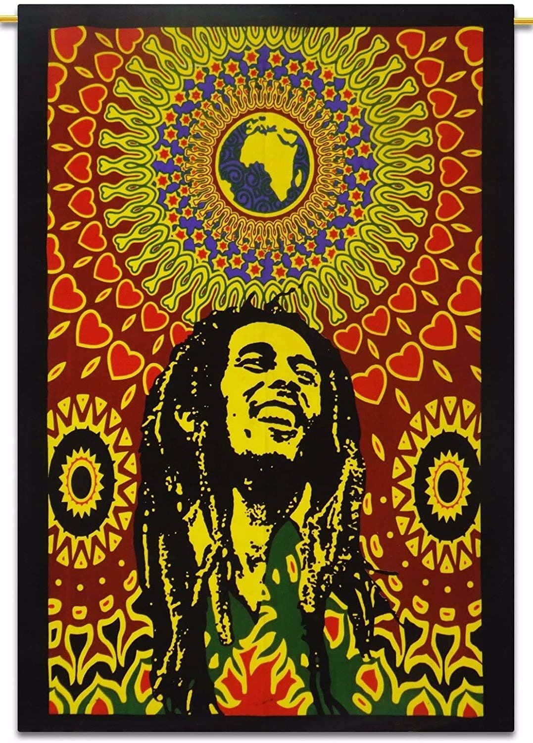 Third Eye Export Decorative Bob Marley One World Tapestry Wall Decor/Ethnic Wall Hanging Art/Hippie Wall Art/Boho Poster (Bob Marley)
