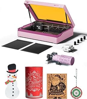 WECREAT Vista 10W Laser Engraving Machine with 9-in 1 Rotary, Smart HD Camera, Compact Diode Desktop Laser Engraver for Beginners DIY Hobbyist Wood Leather Glass Metal Jewelry Gifts Making