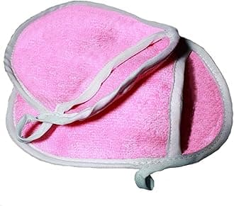 Microfiber Baby Bath Sponge Loofah | Shower Sponge for Newborns & Toddlers | Soft, Gentle & Quick-Dry Bathing Loofah (Pink) - Pack of 2