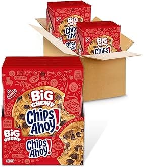 CHIPS AHOY! Big Chewy Chocolate Chip Cookies, 14 Snack Packs (1 Cookie Per Pack)