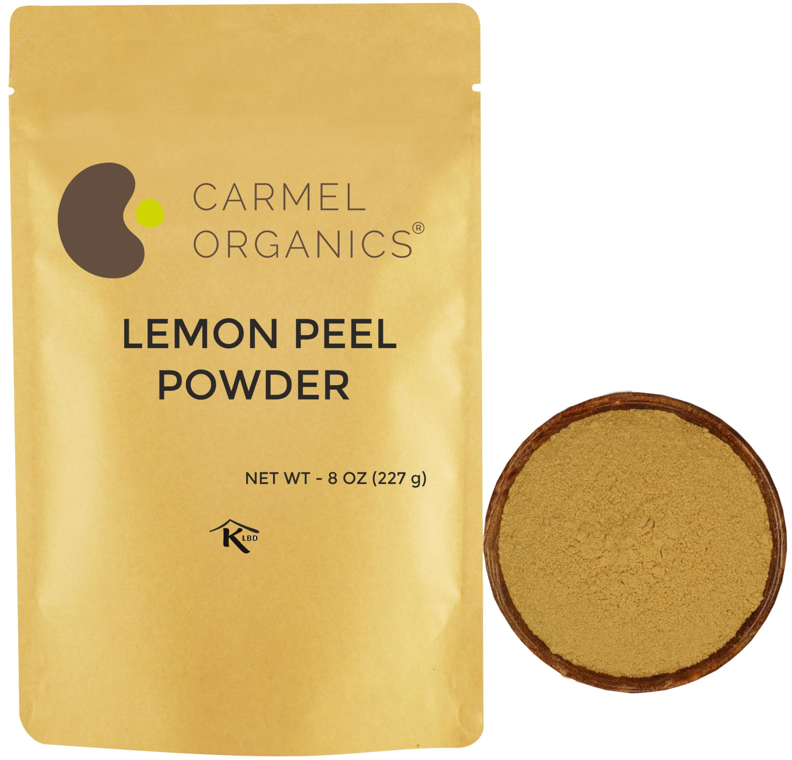 CARMEL ORGANICS Lemon Peel Powder (227 Grams)