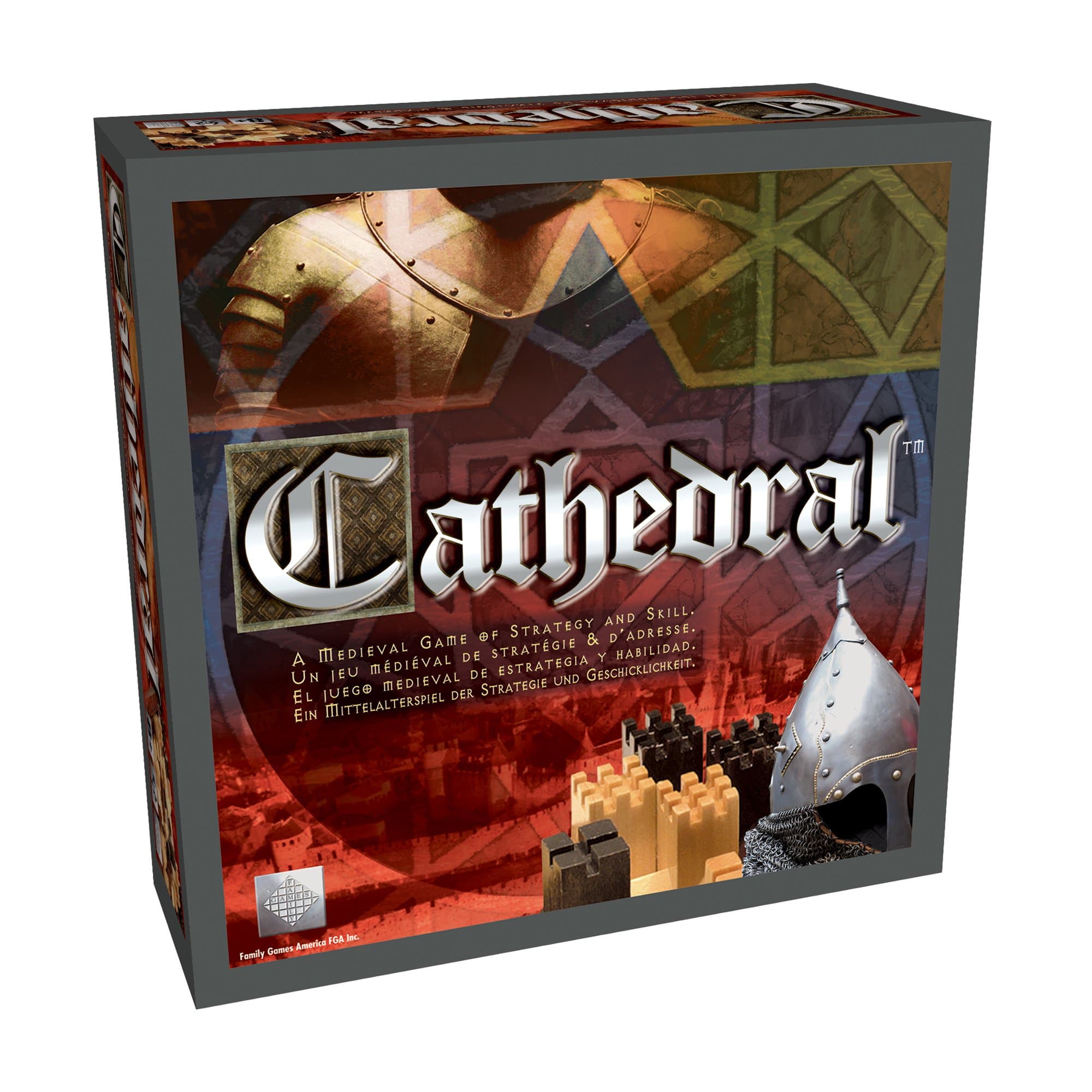 Cathedral Wood Strategy Tabletop Board Game Classic