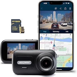 322GW Dash Cam and 32G Micro SD Card Bundle - Full 1080p/60fps HD Recording in Car Camera- 6 Lane Wide Front View- Wi-fi GPS Bluetooth- Parking Mode- Night Vision- Loop Records