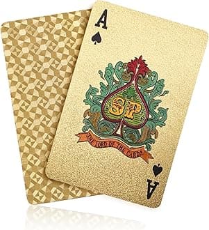 Acelion Playing Cards Wolf Waterproof Black Plastic Poker Playing Gift Cards for Collection