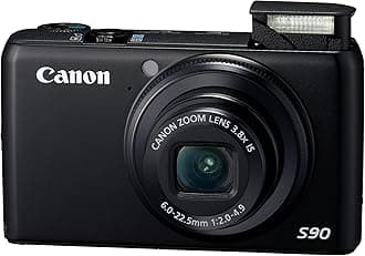 Canon PowerShot S90 10MP Digital Camera with 3.8X Wide Angle Optical Image Stabilized Zoom and 3-Inch LCD (Old Model)