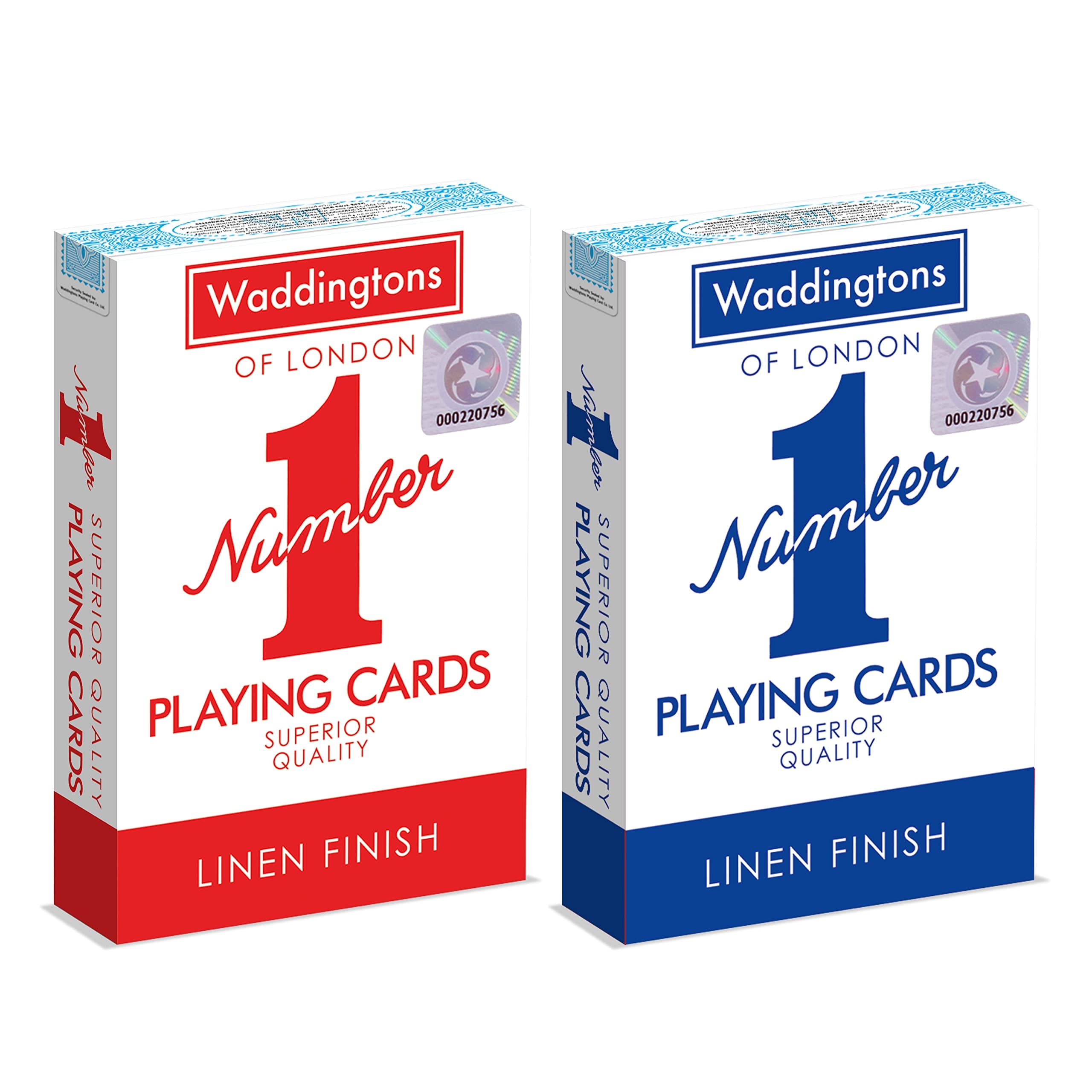 Playing Card Game, play fish, slap jack, crazy eights and rummy, Great Travel Companion, Gifts and Toys for Boys, Girls and Adults-Single or 1 Deck of Cards in Red or Blue Colour