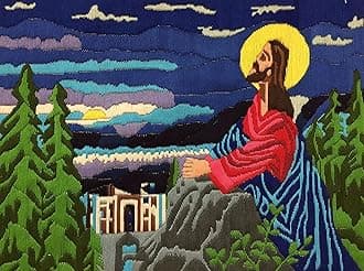 HUNNY-BUNCH Premium HUNNY-BUNCH Anchor Stitch Kit for Childrens to Adults Crafters, Long Stitch Kit with Beautiful 27 Cotton Skeins (Art - Aim3000-00080 - Divine Revelations)