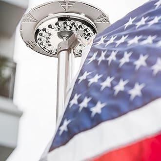 Deneve Flag Pole Pulley Truck, Fits Top 2 in. Wide Outdoor Flag Poles, 0.5 in. Spindle Threaded Hole, Bronze