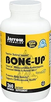 BoneUp for Bone Density - Vitamin D3 and K2, Calcium Support, 360 Capsules, Promotes Skeletal Nutrition, Up to 60 Days Supply