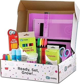 School Supplies Kit Purple